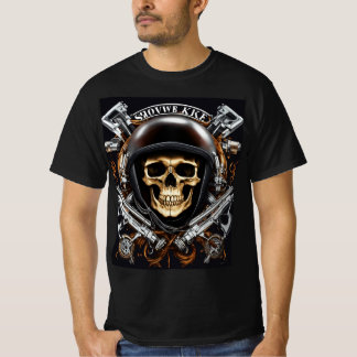 Silent Reaper-Collectie van schedelbot T-shirt