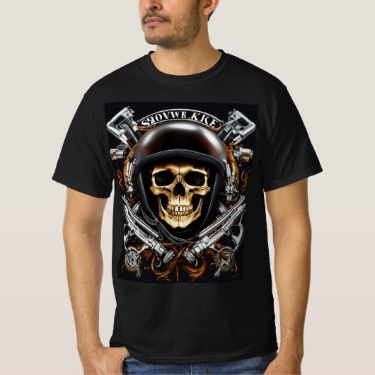 Silent Reaper-Collectie van schedelbot T-shirt (Voorkant)