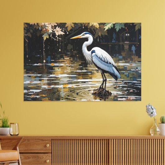 Silent Reflection Canvas Afdruk (Insitu (Woonkamer))