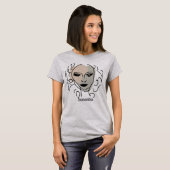 Silent Reflection Minimalist Face T-shirt (Voorkant volledig)
