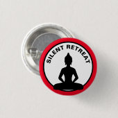SILENT RETREAT/Vipassana meditation (Boeddha) Ronde Button 3,2 Cm (Voorkant /achterkant)