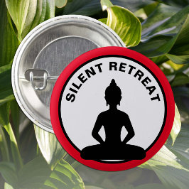 SILENT RETREAT/Vipassana meditation (Boeddha) Ronde Button 3,2 Cm