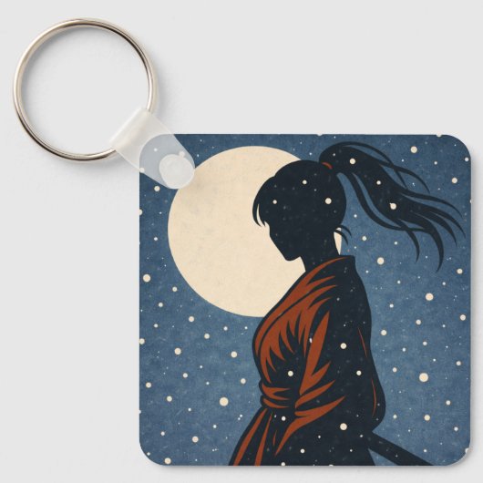 Silent Samurai – The Feminine Shadow: Snowfall Sleutelhanger (Voorkant)