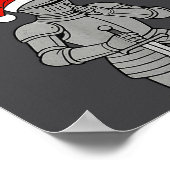 Silent Santa Knight Christmas Holiday Xmas Theme M Poster (Hoek)