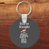 Silent Santa Knight Christmas Holiday Xmas Theme M Sleutelhanger (Voorkant)