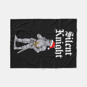 Silent Santa Knight Christmas Medieval Costume Men Fleece Deken (Voorkant (Horizontaal))