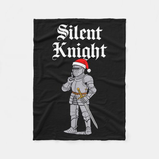 Silent Santa Knight Christmas Medieval Costume Men Fleece Deken (Voorkant)
