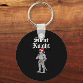 Silent Santa Knight Christmas Medieval Costume Men Sleutelhanger (Voorkant)
