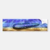 Silent Service met Sub & Qual Dolphins BumperStick Bumpersticker (Voorkant)
