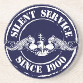Silent Service Zandsteen Onderzetter (Voorkant)