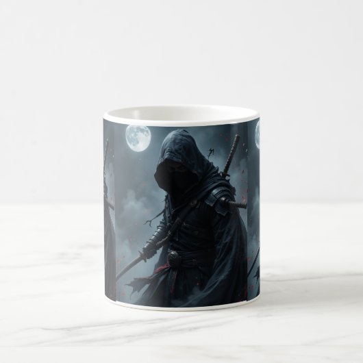 Silent Shadow - Ninja Assassin Zazzle Koffiemok (Center)