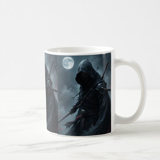 Silent Shadow - Ninja Assassin Zazzle Koffiemok (Rechts)