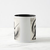 Silent Shadow – Ninja Ink Art Mug Mok (Midden)