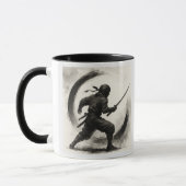 Silent Shadow – Ninja Ink Art Mug Mok (Links)