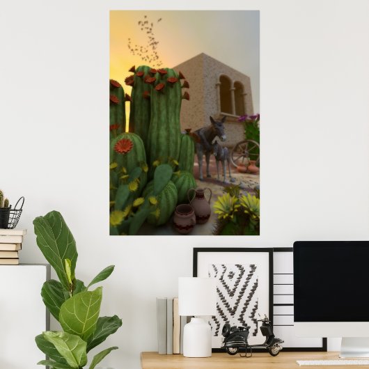 Silent Siesta Poster (Thuiskantoor)