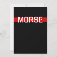 Silent Signal Morse Code Red Line Design