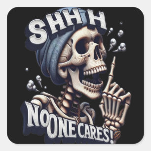 Silent Skeleton: De onthulling van de mysterieuze Vierkante Sticker