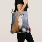 Silent Snowfall Fox Tote Bag (Dichtbij)