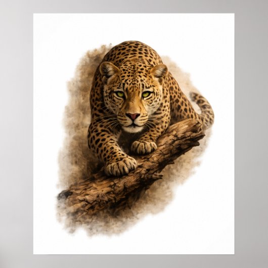 Silent Stalker — African Leopard Poster (Voorkant)