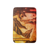 Silent Steed Carrousel Horse in Sepia Badmat (Voorkant Verticaal)