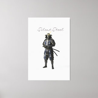 Silent steel samurai canvas afdruk