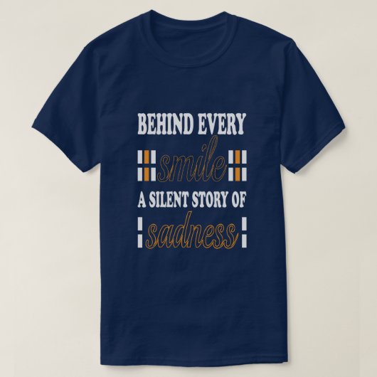 silent story of sadness Basic Dark T-Shirt (Design voorkant)