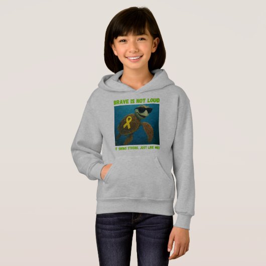 Silent Strength Turtle Hoodie! (Voorkant volledig)