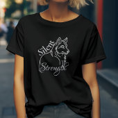 Silent Strength Wolf T-shirt
