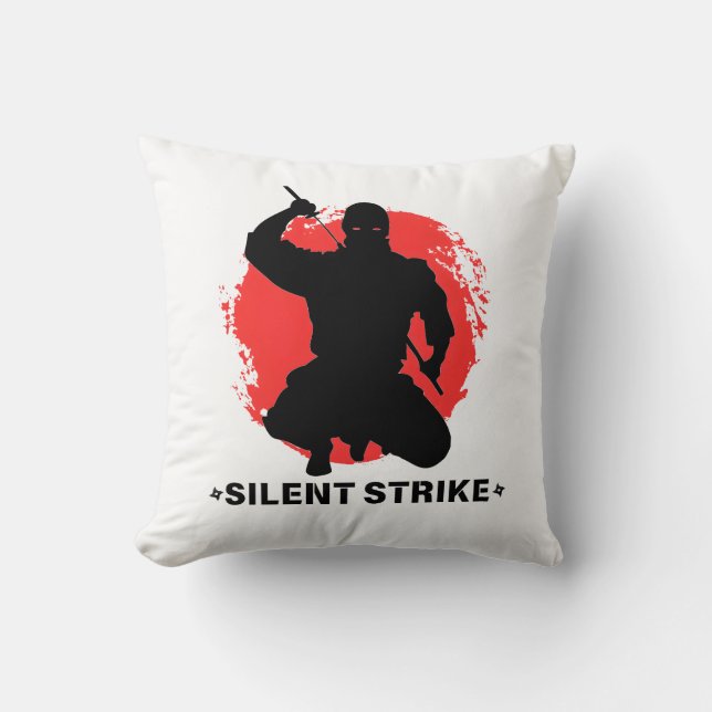 Silent Strike - Ninja Design Kussen (Voorkant)