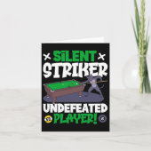 Silent Striker - biljart en kat Kaart (Voorkant)
