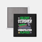 Silent Striker - biljart en kat Magneet (Voorkant / Achterkant)