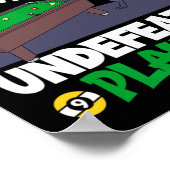 Silent Striker - biljart en kat Poster (Hoek)