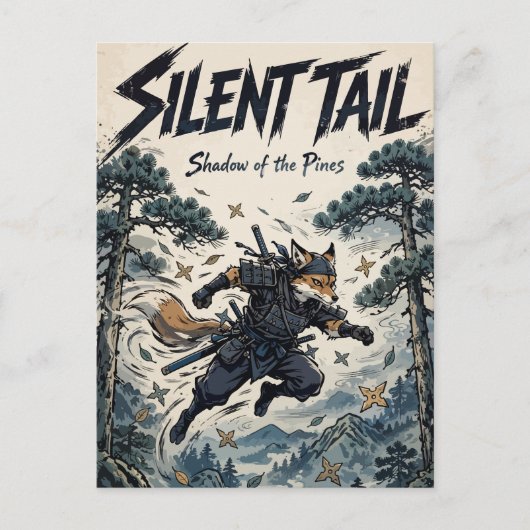 Silent Tail Feestdagenkaart (Voorkant)
