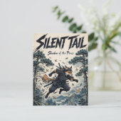 Silent Tail Feestdagenkaart (Staand voorkant)