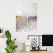 Silent the Hour - Abstracte muurschildering print (Thuiskantoor)