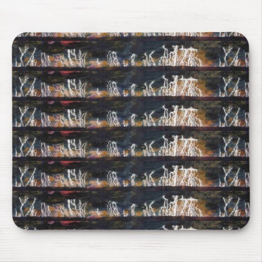 "Silent Thunder #2" Getuige Abstract Design Mousep Muismat (Voorkant)