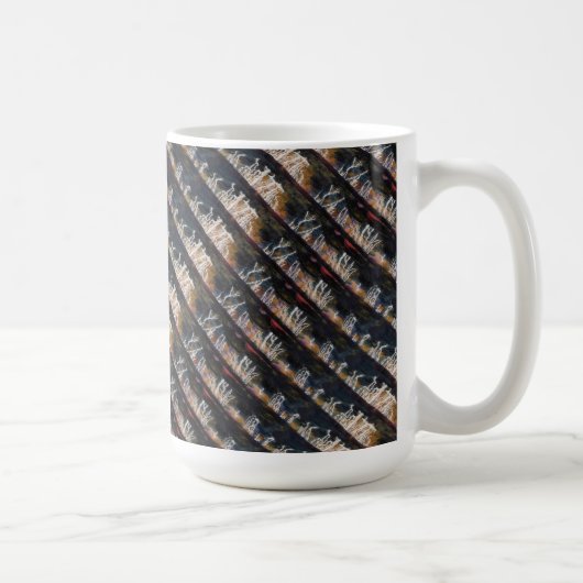 "Silent Thunder 2 Tiled" Abstract Design Mok (Rechts)