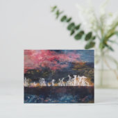 "Silent Thunder" Abstract Design Briefkaart (Staand voorkant)