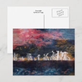 "Silent Thunder" Abstract Design Briefkaart (Voorkant / Achterkant)