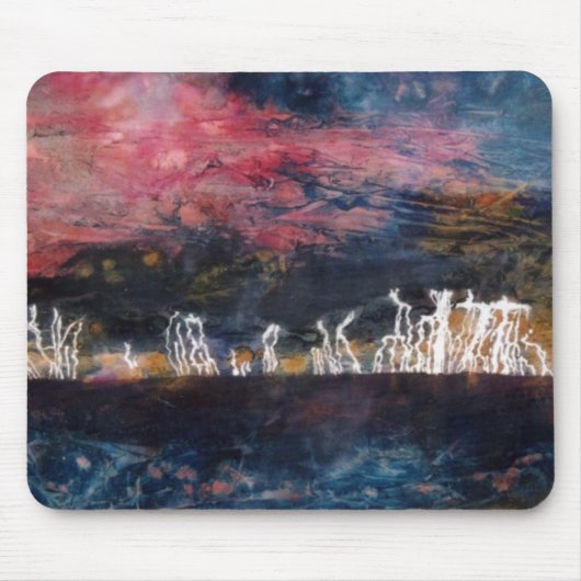 "Silent Thunder" Abstract Design Mousepad Muismat (Voorkant)