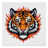 Silent Tiger – Precision and Power Perfect Poster (Voorkant)