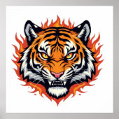 Silent Tiger – Precision and Power Poster (Voorkant)