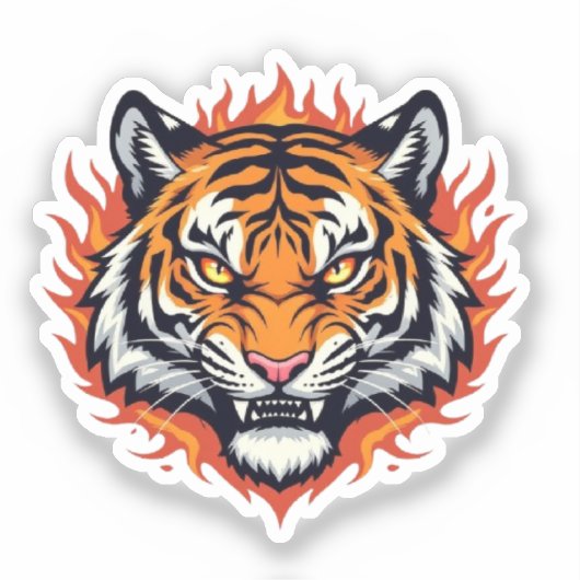 Silent Tiger – Precision and Power Sticker (Voorkant)