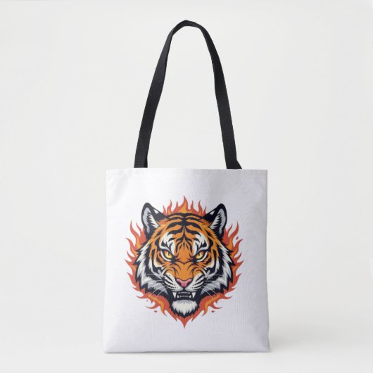 Silent Tiger – Precision and Power Tote Bag (Voorkant)