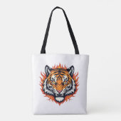 Silent Tiger – Precision and Power Tote Bag (Achterkant)