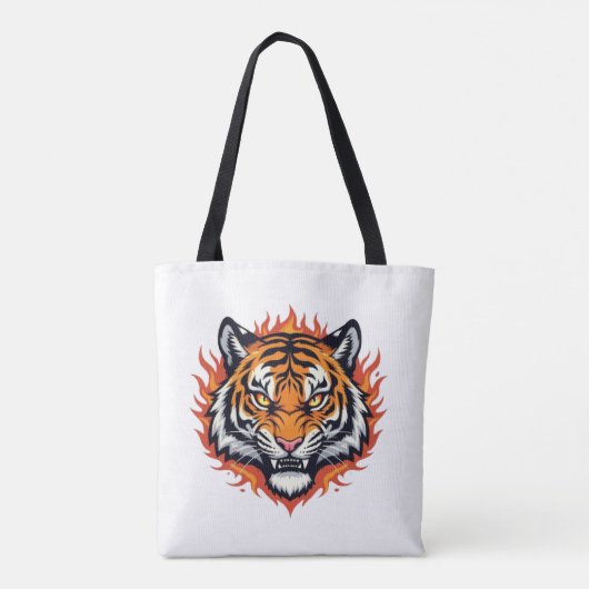 Silent Tiger – Precision and Power Tote Bag (Achterkant)