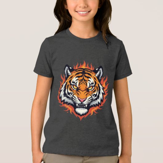 Silent Tiger – Precision and Power Tri-Blend Shirt (Voorkant)