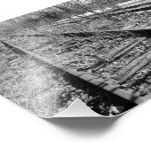 Silent Tracks 7 x5 zwart-wit fotografische printer Foto Afdruk (Hoek)