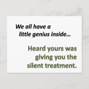 Silent Treatment Briefkaart