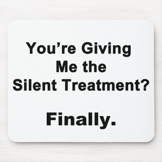 Silent Treatment Muismat (Voorkant)